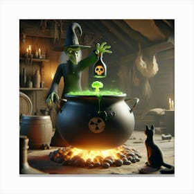Witch Cauldron 4 Canvas Print