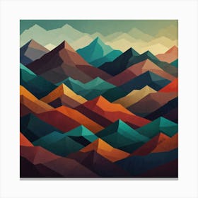 Abstract Mountains 13 Canvas Print