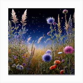 Thistle Meadow Canvas Print