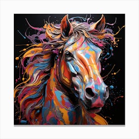 Grafitti Horse Canvas Print