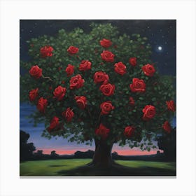 Tree Of Roses 1 Canvas Print