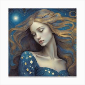 Starry Night Art Print Canvas Print