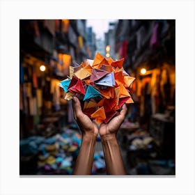 Origami Canvas Print