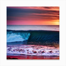 Sunset At The Beach 311 Canvas Print