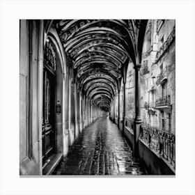 Alleyway In Paris 1 Canvas Print