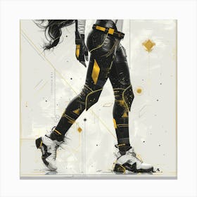 Futuristic Girl 2 Canvas Print