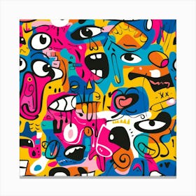 Doodle Pattern 1 Canvas Print