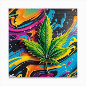 Marijuana Leaf 14 Canvas Print