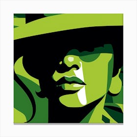 Portrait Of A Woman In A Hat 9 Canvas Print