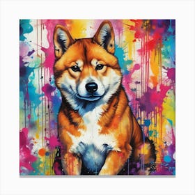 Shiba Inu 61 Canvas Print