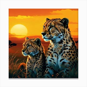 Serengeti Cheetahs Canvas Print