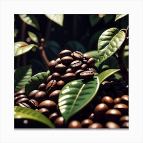 Coffee Beans On The Tree 12 Canvas Print