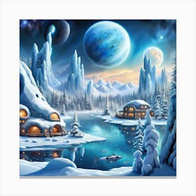 Winter Landscape Canvas Print