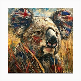 Australian Koala Oil Painting Canvas Print