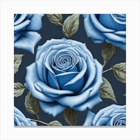 Blue Roses 13 Canvas Print