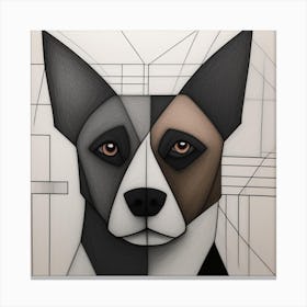 Abstract Dog Canvas Print