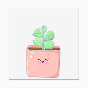 Cute Succulent Canvas Print