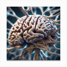 Brain - 3d Illustration 5 Canvas Print