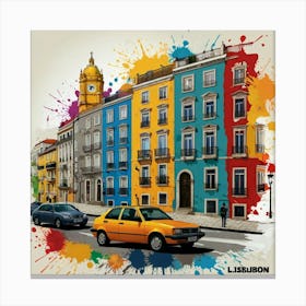 Lisbon City Canvas Print