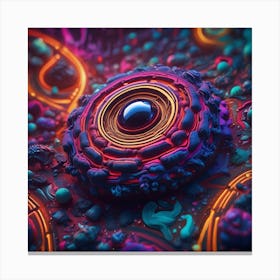 3d Art Pearl bean Canvas Print