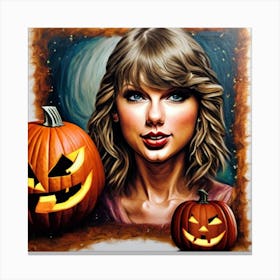 Taylor Swift Halloween Painting Canvas Print