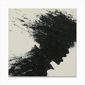 Silhouette Of A Man 4 Canvas Print