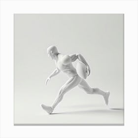 Man Running With A Ball Canvas Print