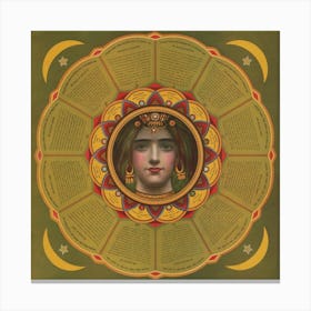 Fortune Teller Star Sign Vintage Canvas Print