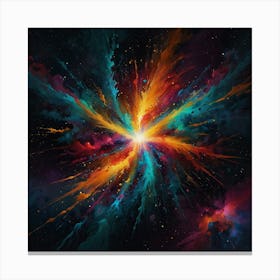 Abstract Representation Of A Cosmic Explosion 3 Canvas Print