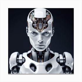 Robot Head 18 Canvas Print