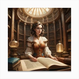 The Young Librarian 78 Canvas Print