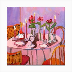 Table Setting 1 Canvas Print