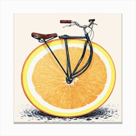 Orange Bicycle 19 Canvas Print