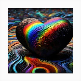 Rainbow Heart Canvas Print