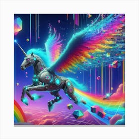 Unicorn In The Sky 1 Canvas Print