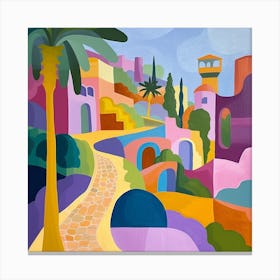 Abstract Park Collection Parc De La Ciutadella Barcelona 4 Canvas Print