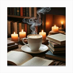 Coffee And Books 11 Canvas Print