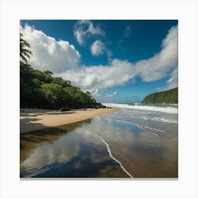 Beach With With The Presence GOD Canvas Print