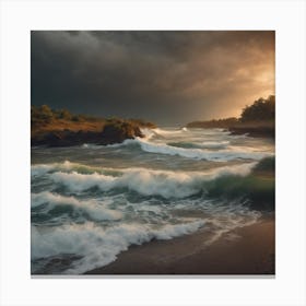 Stormy Sea Canvas Print