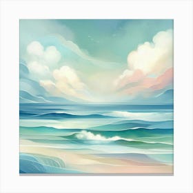 Ocean Background Canvas Print