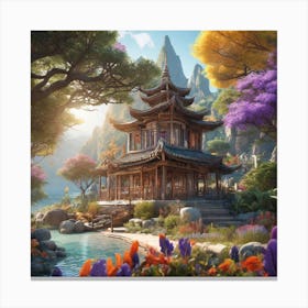 Chinese Garden Canvas Print