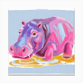 Hippopotamus 08 Canvas Print