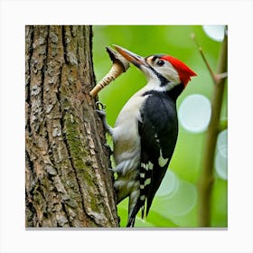 Woodpecker 5 Canvas Print