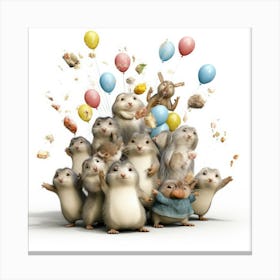 Hamsters Canvas Print
