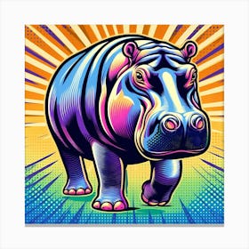 Hippopotamus Canvas Print