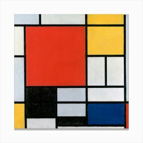 Piet Mondrian S Composition With Red, Yellow, Blue, And Black (1921) Canvas Print