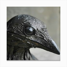 Crow Statue Canvas Print