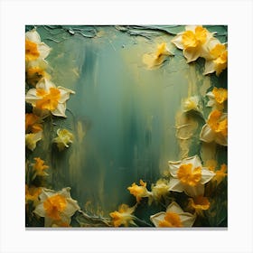 Abstract Of Daffodils Canvas Print