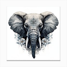Elephant Series Artjuice By Csaba Fikker 024 1 Canvas Print