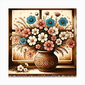 Flowers In A Vase 5 Canvas Print